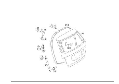 Rear-End Door for 2005 Mercedes-Benz ML350 #0