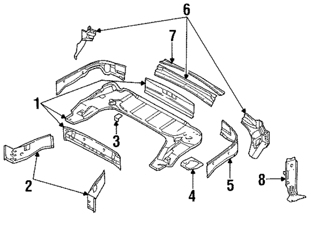 41138170649 - Body: Panel Assembly for BMW Image