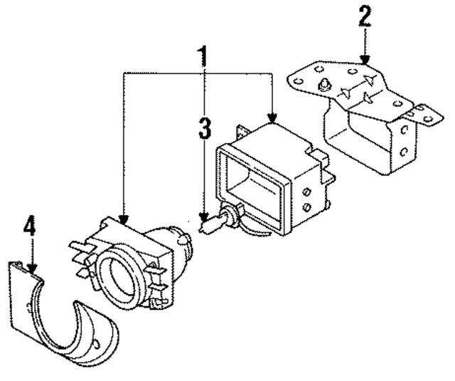2615966Y00 - : Fog Lamp Assembly for Nissan Image
