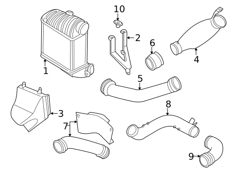 Intercooler for 2001 Volkswagen Golf #0