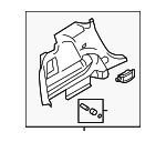 7T4Z7831013BC - Body: Quarter Trim Panel for Ford: Edge Image