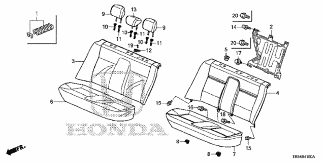 Rear Seat for 2012 Honda Civic #0