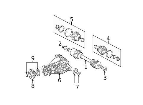 Axle Housing for 1999 Mercedes-Benz ML 320 #0
