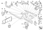 41117174995 - Bodywork: Bracket, Engine Sub-Frame Cross-Brace Left for BMW Image