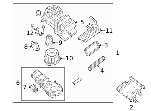 Blower Motor & Fan for 2014 Nissan Pathfinder #0