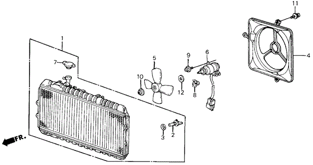 Radiator (Toyo) for 1985 Honda Civic #0