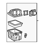 1L5Z9600AB - Engine: Air Cleaner Assembly for Ford: Ranger Image