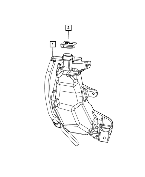 Engine Coolant Reservoir (Bottle) for 2022 Dodge Durango #0