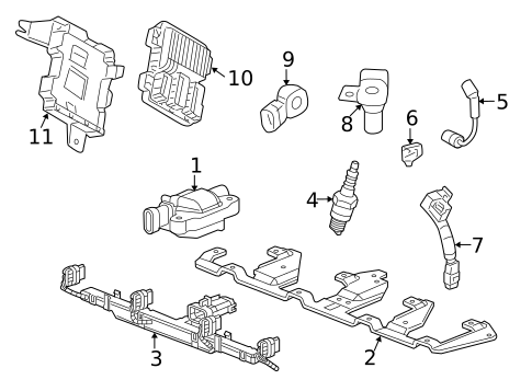 Ignition Wire & Related Components for 2014 Chevrolet Camaro #0