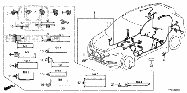Wire Harness (4) for 2019 Honda HR-V #0