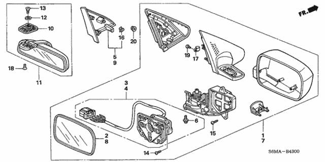 Mirror for 2006 Acura RSX #0
