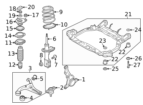 Suspension Components for 2008 Hyundai Accent #0