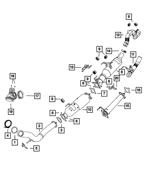 Exhaust System for 2013 Ram 3500 #1