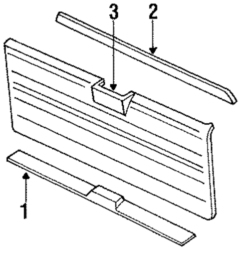 Interior Trim for 1990 Nissan Pathfinder #2