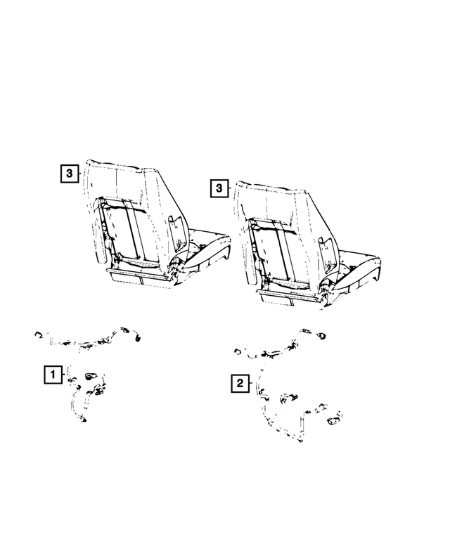 68475880AA - Electrical: Seat Wiring for Mopar Image
