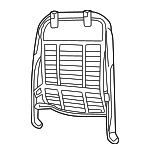 16804449 - Body: Seat Back Frame for Buick: Regal | Oldsmobile: Intrigue Image