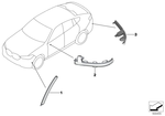 63147463975 - Lighting: Reflector, Rear Left for BMW Image