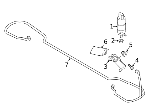 Washer Components for 2017 Audi A3 Quattro #0
