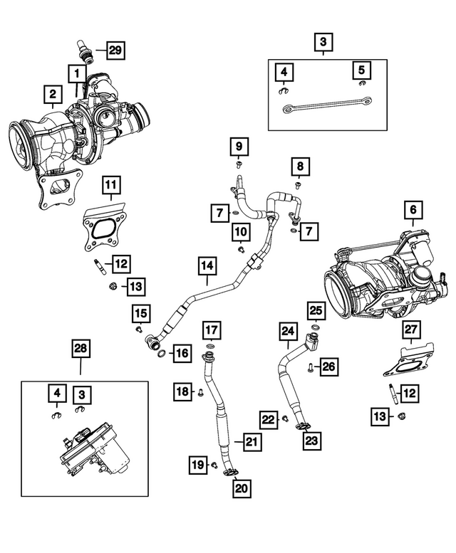 68547504AC - : Turbocharger, Front for Mopar Image