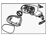 87610T6810 - Body: Mirror Assembly for Hyundai Image