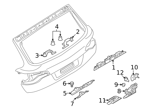 Liftgate for 2008 Audi Q7 #0