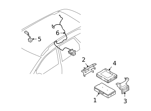 Communication System Components for 2010 Nissan Rogue #0