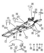 52014180AB - Frame, Bumper and Fascia: Chassis Frame Assembly for Mopar Image