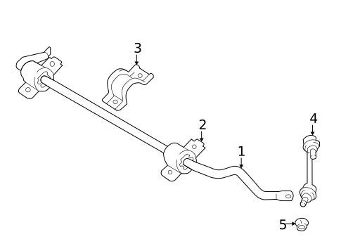 Stabilizer Bar & Components for 2013 Lexus GS450h #1