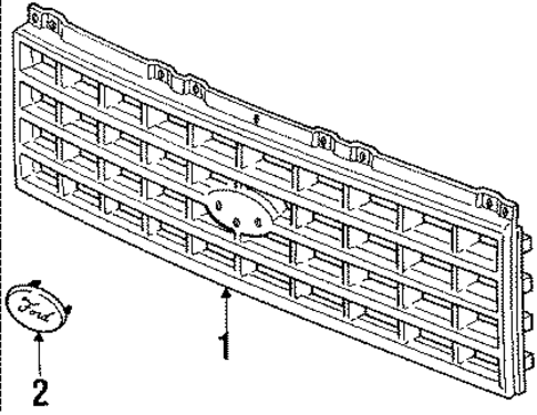 Grille & Components for 1994 Ford Aerostar #0