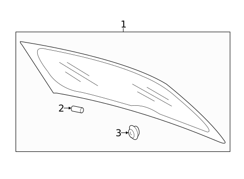 Glass - Lift Gate for 2025 Volkswagen Taos #0