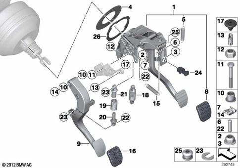 Pedals for 2014 BMW 320iX #0