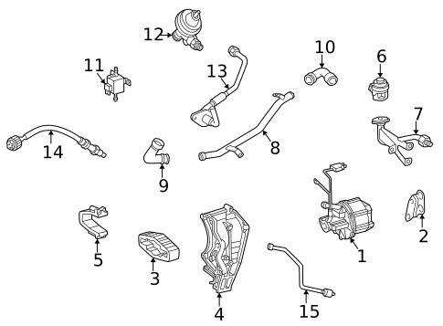 EGR System for 1998 Mercedes-Benz C230 #0
