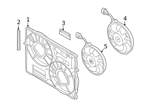 Cooling Fan for 2009 Audi Q7 #0