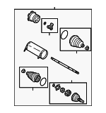 26069244 - Suspension: Axle Assembly for Cadillac: Escalade, Escalade ESV, Escalade EXT | Chevrolet: Avalanche 1500, Avalanche 2500, Silverado 1500, Silverado 1500 Classic, Silverado 1500 HD, Silverado 1500 HD Classic, Suburban 1500, Tahoe | GMC: Sierra 1500, Sierra 1500 Classic, Sierra 1500 HD, Sierra 1500 HD Classic, Yukon, Yukon XL 1500 Image