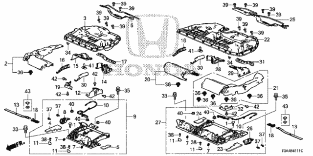 Rear Seat Components (2) for 2016 Honda CR-V #0