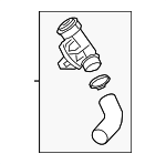 32325480 - Cooling System: Resonator for Volvo: S60, S90, V60, V60 Cross Country, V90, V90 Cross Country, XC60, XC70, XC90 Image