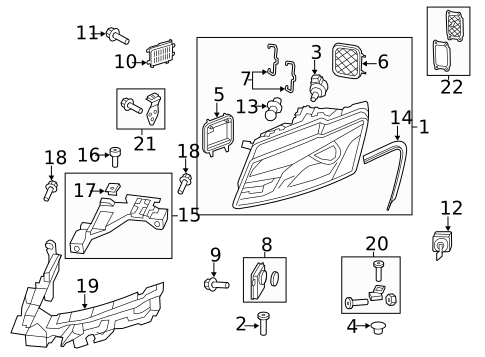 Bulbs - Chassis for 2009 Audi Q5 #4