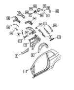 5182488AF - : Splash Shield, Right for Mopar Image