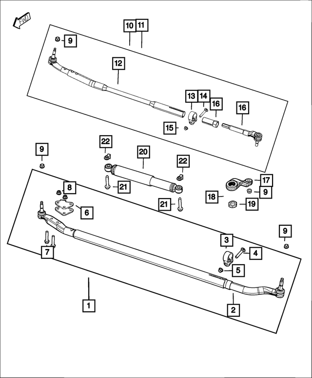 6509358AA - Steering: Lock Washer for Mopar Image image