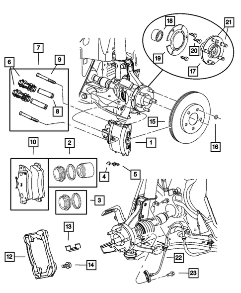 Front Brakes for 2005 Dodge Neon #0