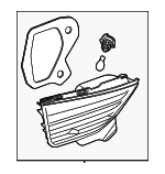 63217199637 - Electrical: Backup Lamp Assembly for BMW: 535i GT, 535i GT xDrive, 550i GT, 550i GT xDrive Image