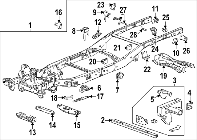 86570322 - : Part# 86570322 F Reinforcement for Chevrolet: Colorado | GMC: Canyon Image