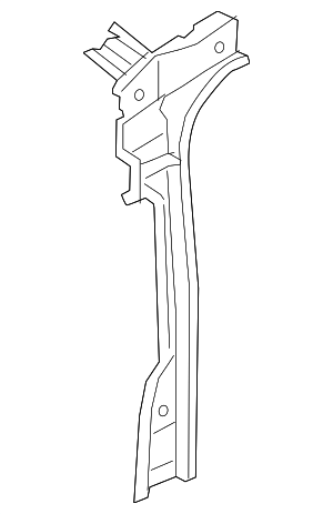 SK4Z6124301A - Body: Body B-Pillar Reinforcement for Ford Image