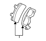 171640 - Brakes: ACDelcoâ„¢ Rear Pads for Buick: LeSabre, Regal | Cadillac: DeVille, Eldorado, Seville | Chevrolet: Lumina, Monte Carlo | Oldsmobile: Aurora, Cutlass, Cutlass Supreme | Pontiac: Bonneville, Grand Prix Image