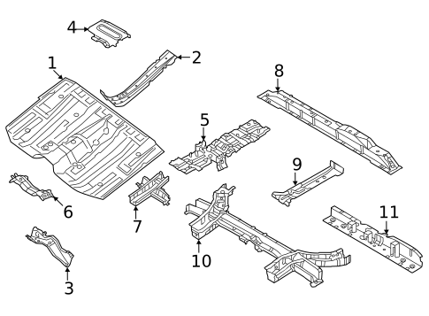 Floor & Rails for 2024 INFINITI QX60 #0
