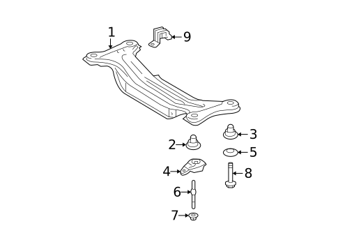 Crossmembers & Components for 2014 Toyota Venza #1