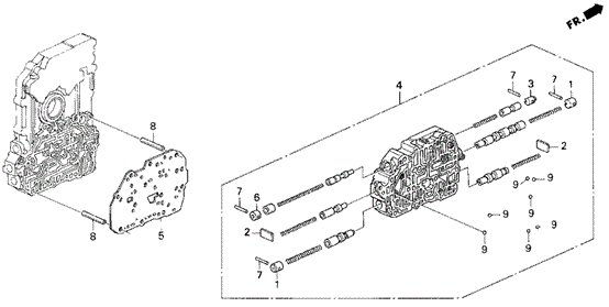 AT Secondary Body (2.2L) for 1997 Honda Odyssey #0