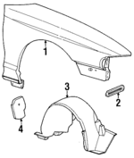 F6ZZ16006AA - Body: Fender for Ford Image