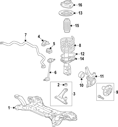 Front Suspension for 2023 Mitsubishi Outlander Sport #0