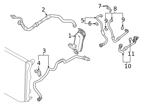 Trans Oil Cooler for 2018 BMW 330e #0